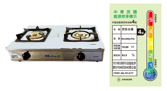 DG-205安全瓦斯爐(正三環)