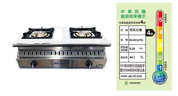 DG-201豪華崁入爐(三環)