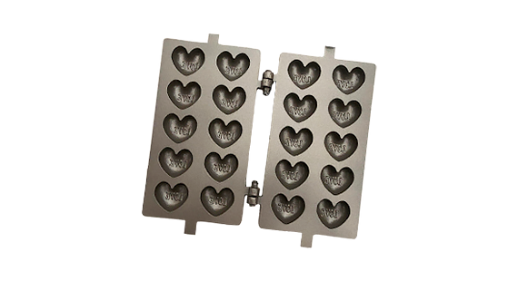 新型雞蛋糕模-愛心10(鍍鐵弗龍)