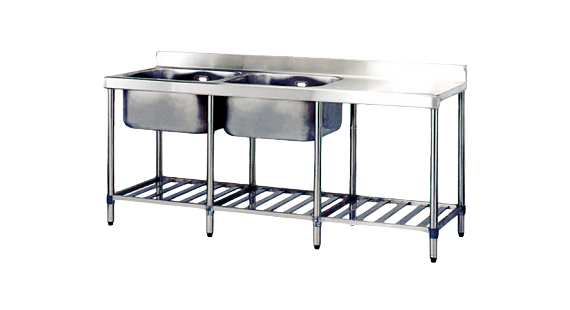 雙洗台+平台 180cm(30深)中提