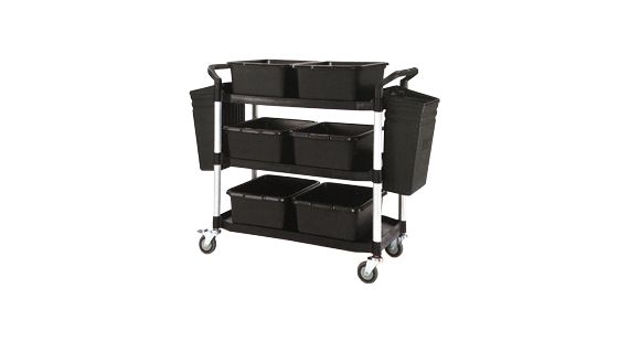 808LB黑色大型三層推車(全配)