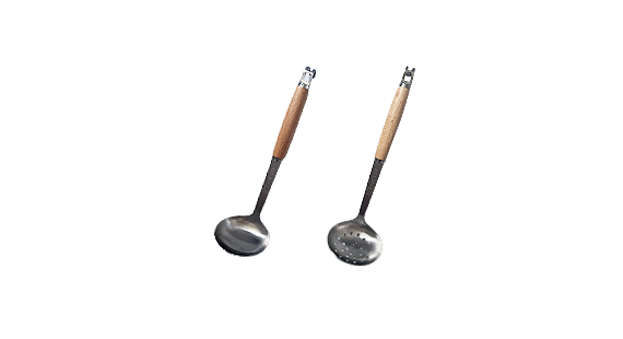 C&C 正304#真新防滑火鍋湯杓/漏杓(木柄)