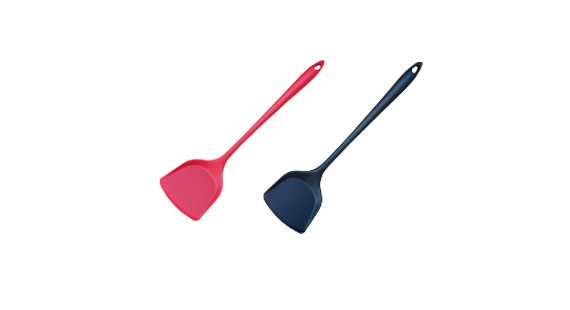 C&C 艾美矽膠加長煎匙(黑/紅)